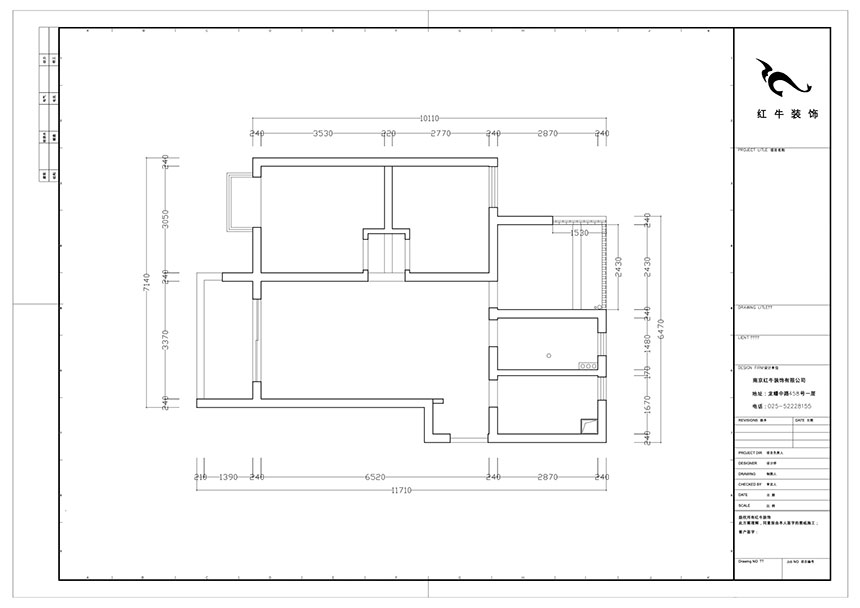 陆利民_保利罗兰春天1-1404-86㎡-现代风格_3室2厅1卫（新房装修）_成品家￥136800_全包13万00_01原始结构图